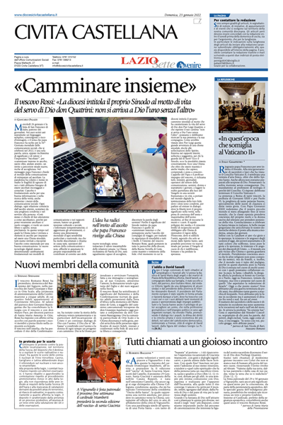 Avvenire - pagina diocesana del 23/01/2022